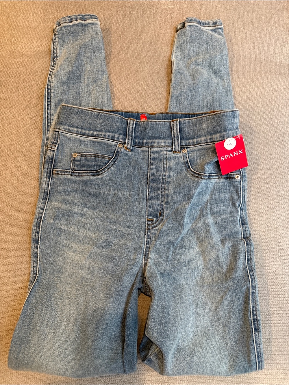 NWT SPANX Women's Light Wash High-Rise Skinny Jeggings
